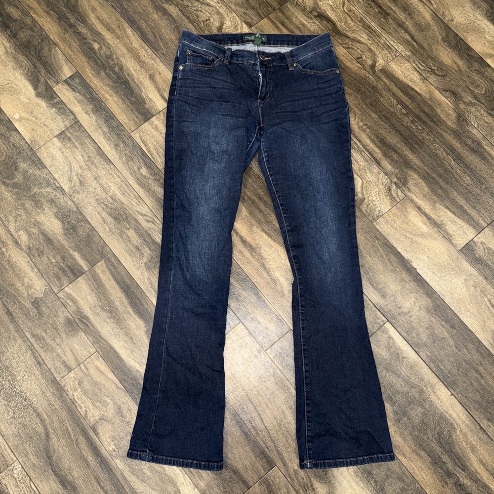 Lauren Ralph Lauren Jeans Co. Modern Bootcut Low-Rise Dark Denim Women's Size 8